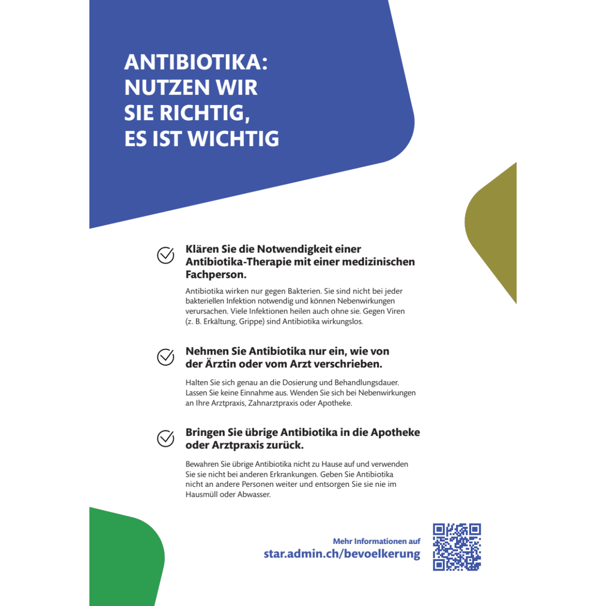 Antibiotika Informationsblatt Mensch A5
