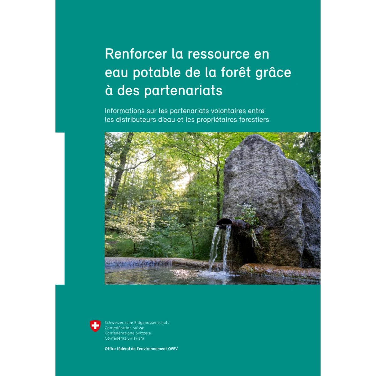 Flyer A5 L'eau potable vient des forêts