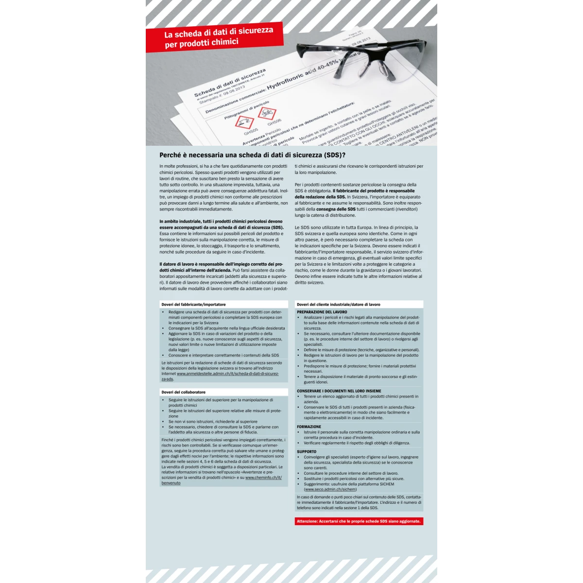 Scheda dati sicurezza prodotti chimici