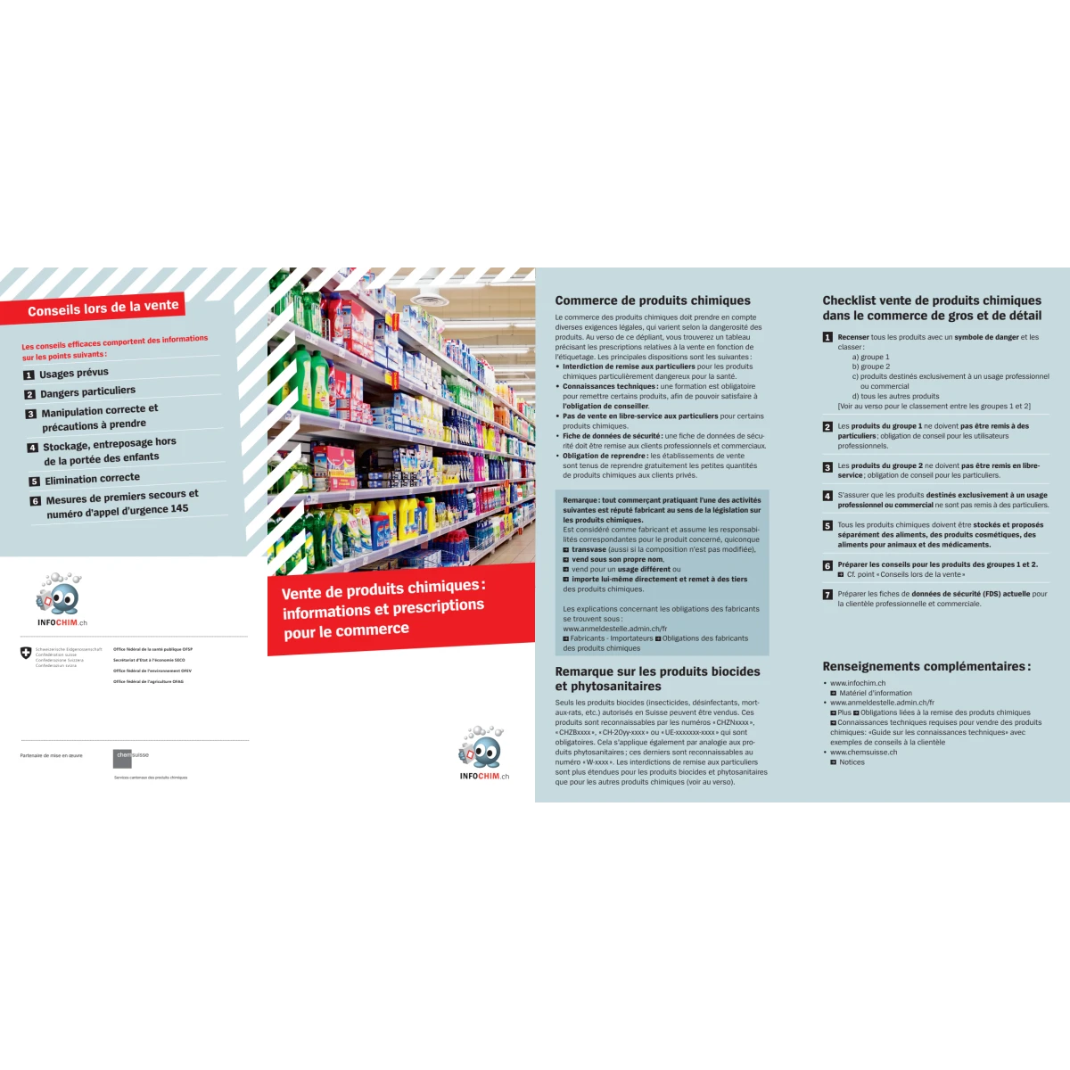 Produits chimiques pour le commerce