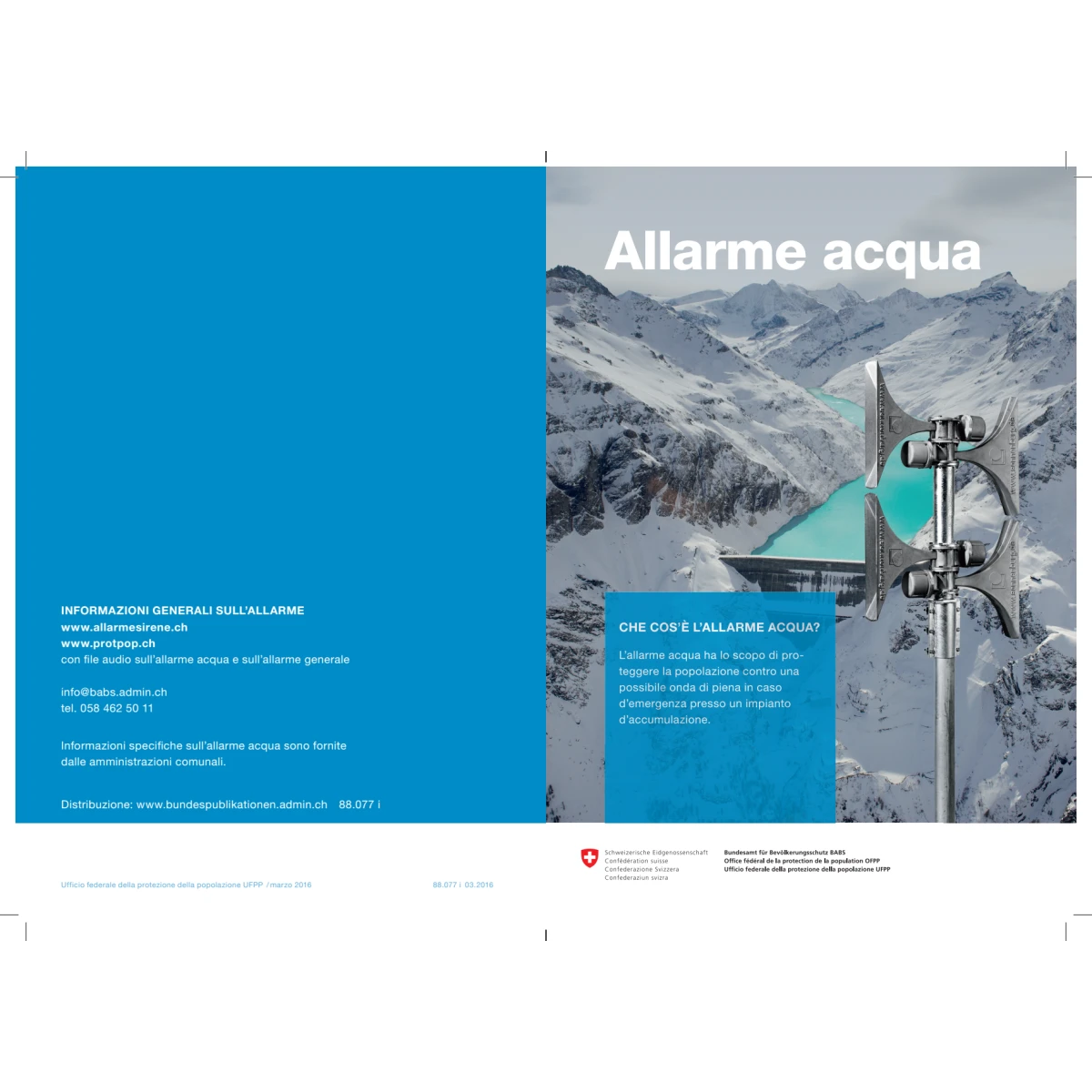 Flyer Allarme acqua