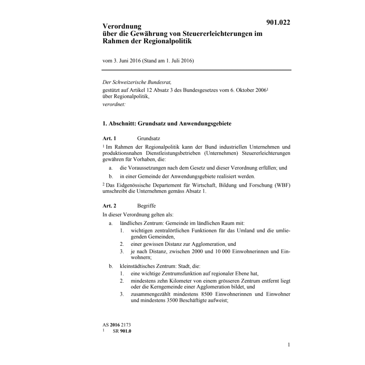 V Steuererleichterungen Regionalpolitik