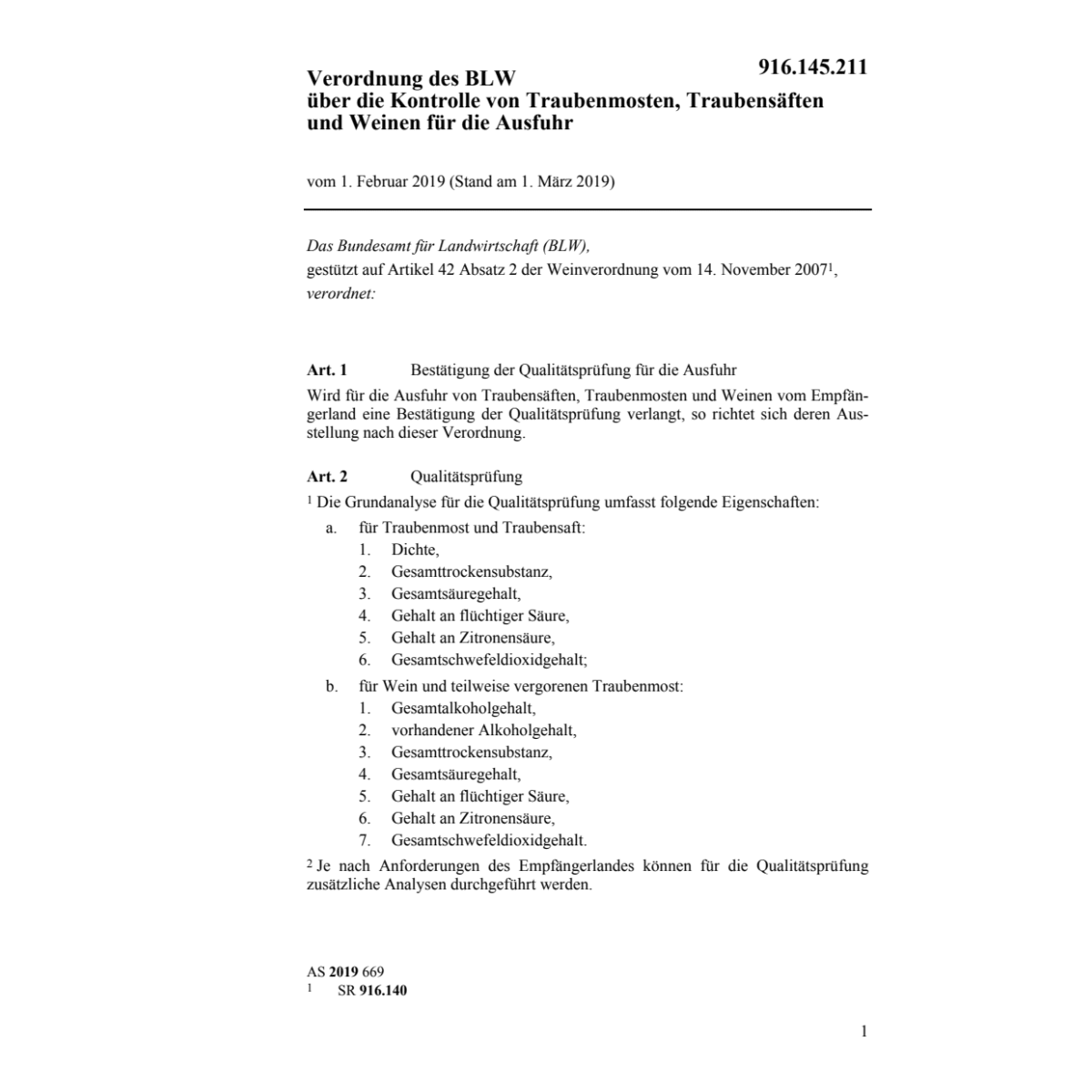 V Kontrolle Traubenmosten für Ausfuhr