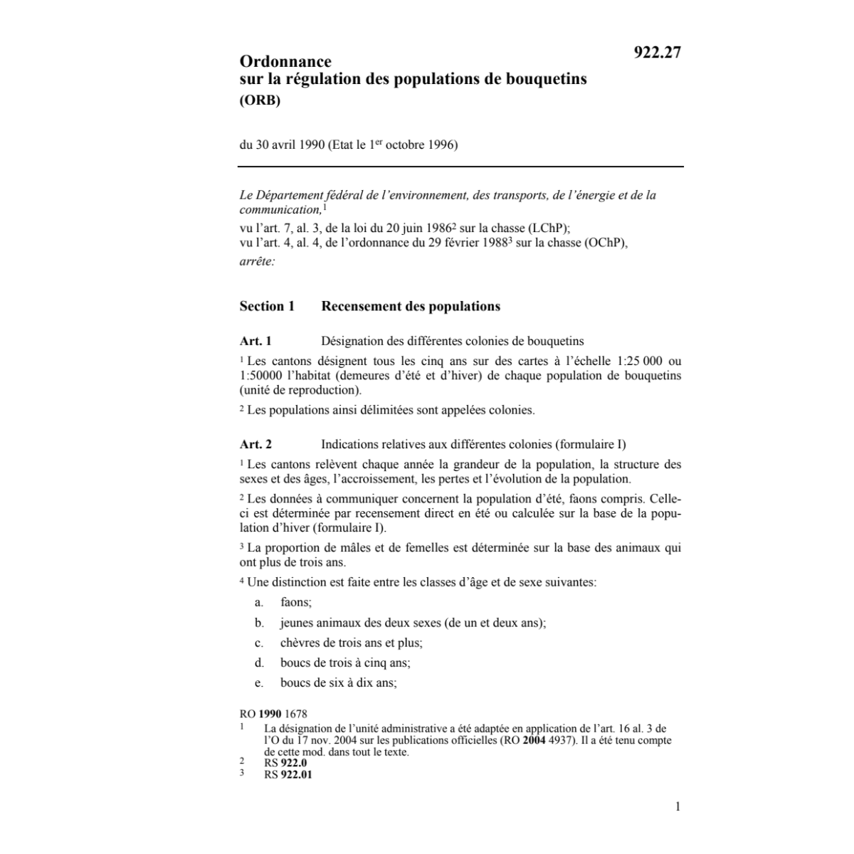 O régulation population bouquetins, ORB