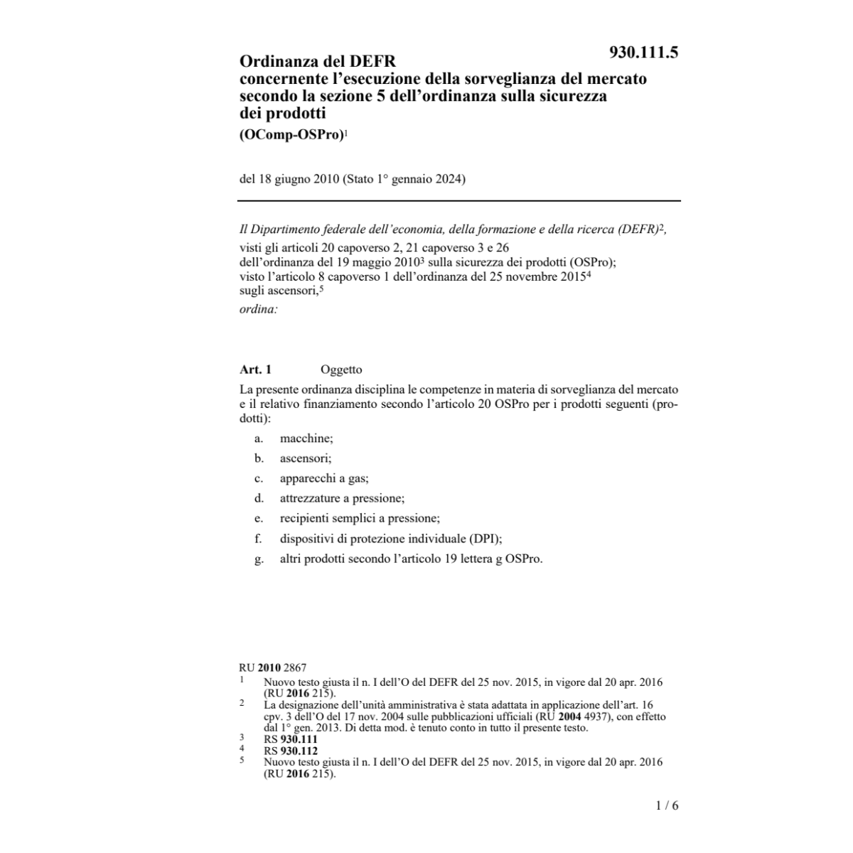 O esecuzione sorveglianza sicurezza prod