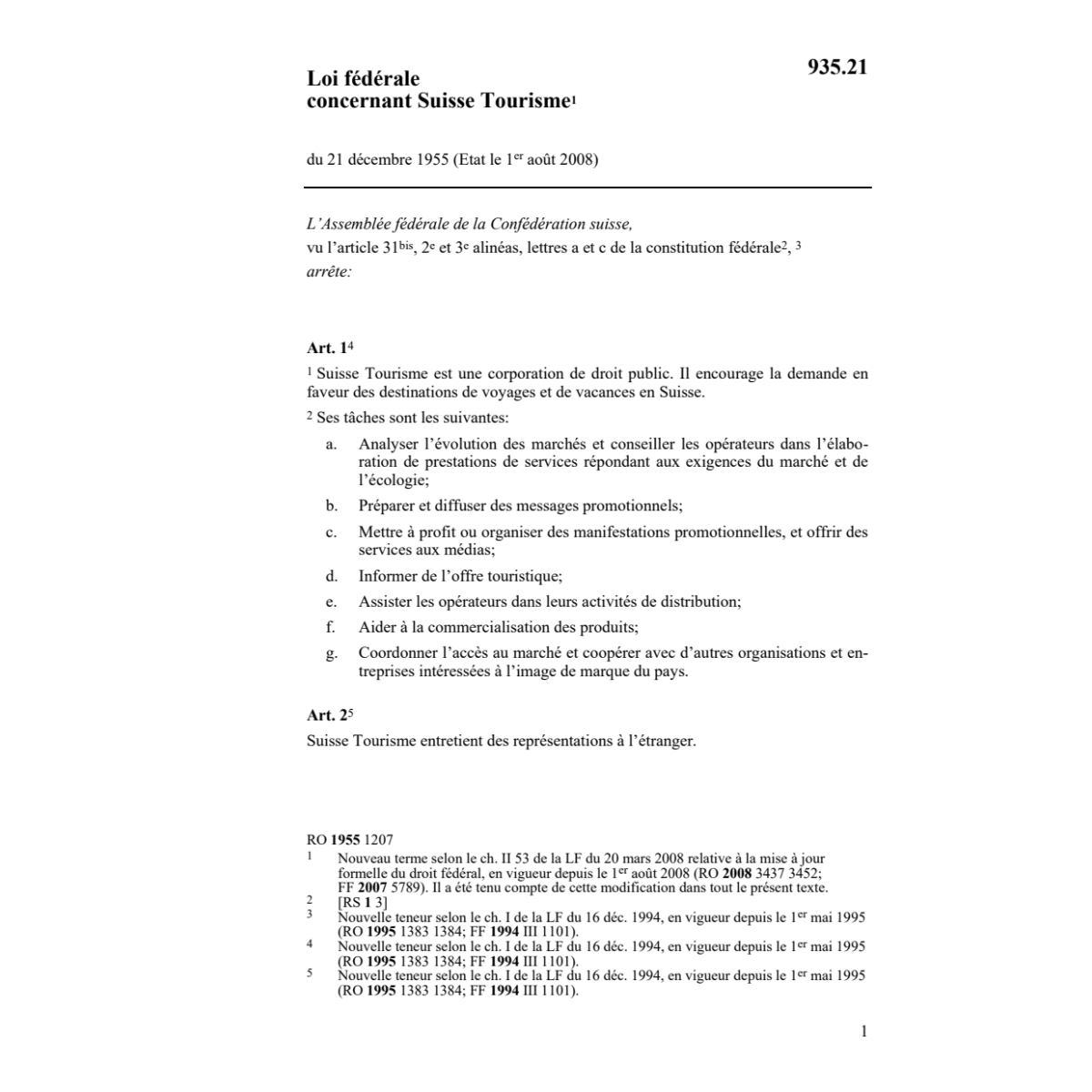 LF Suisse Tourisme