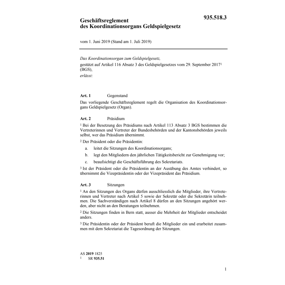 Geschäftsregl. 1.6.19 Koord. Geldspielg.