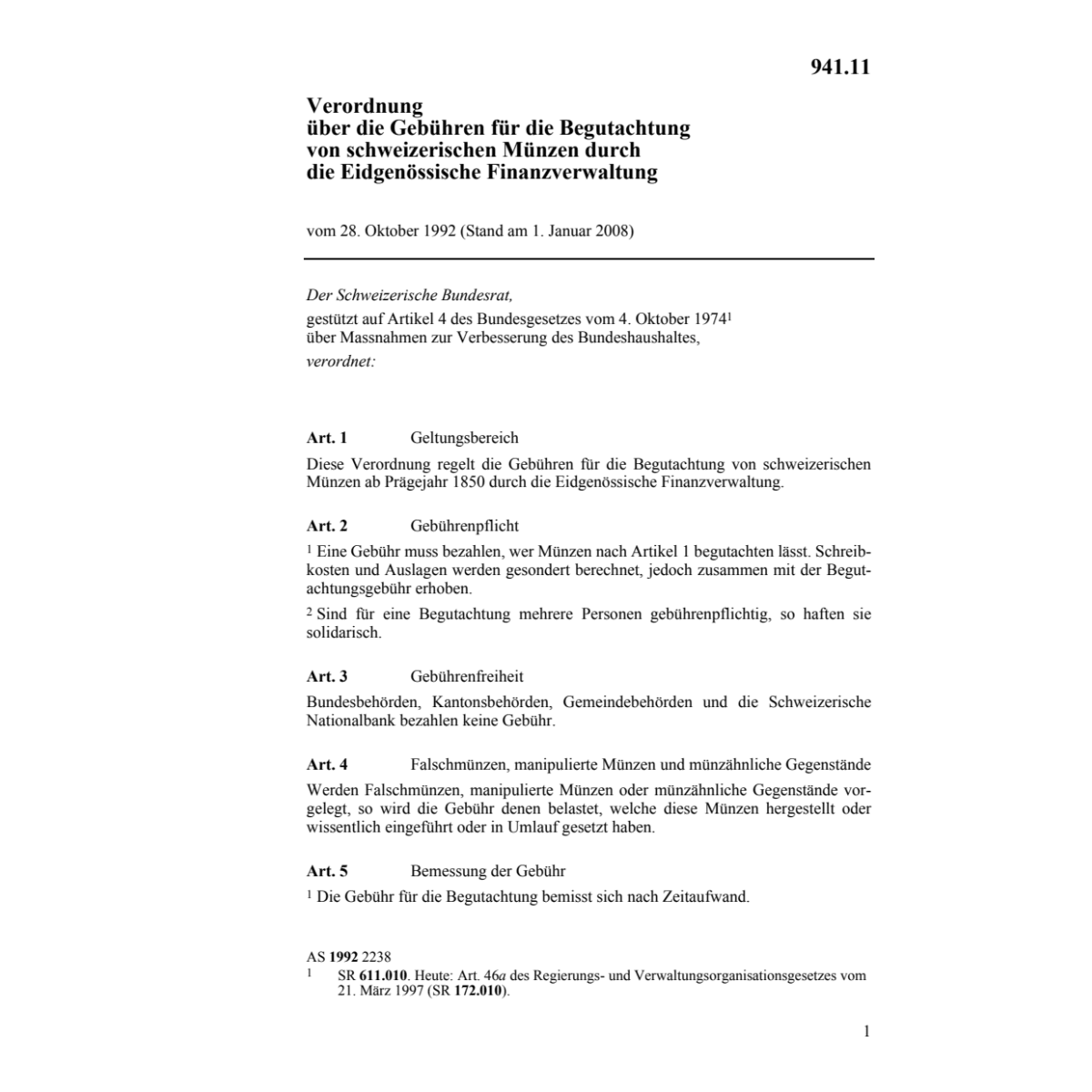 V Gebühren Begutachtung Finanzverwaltung