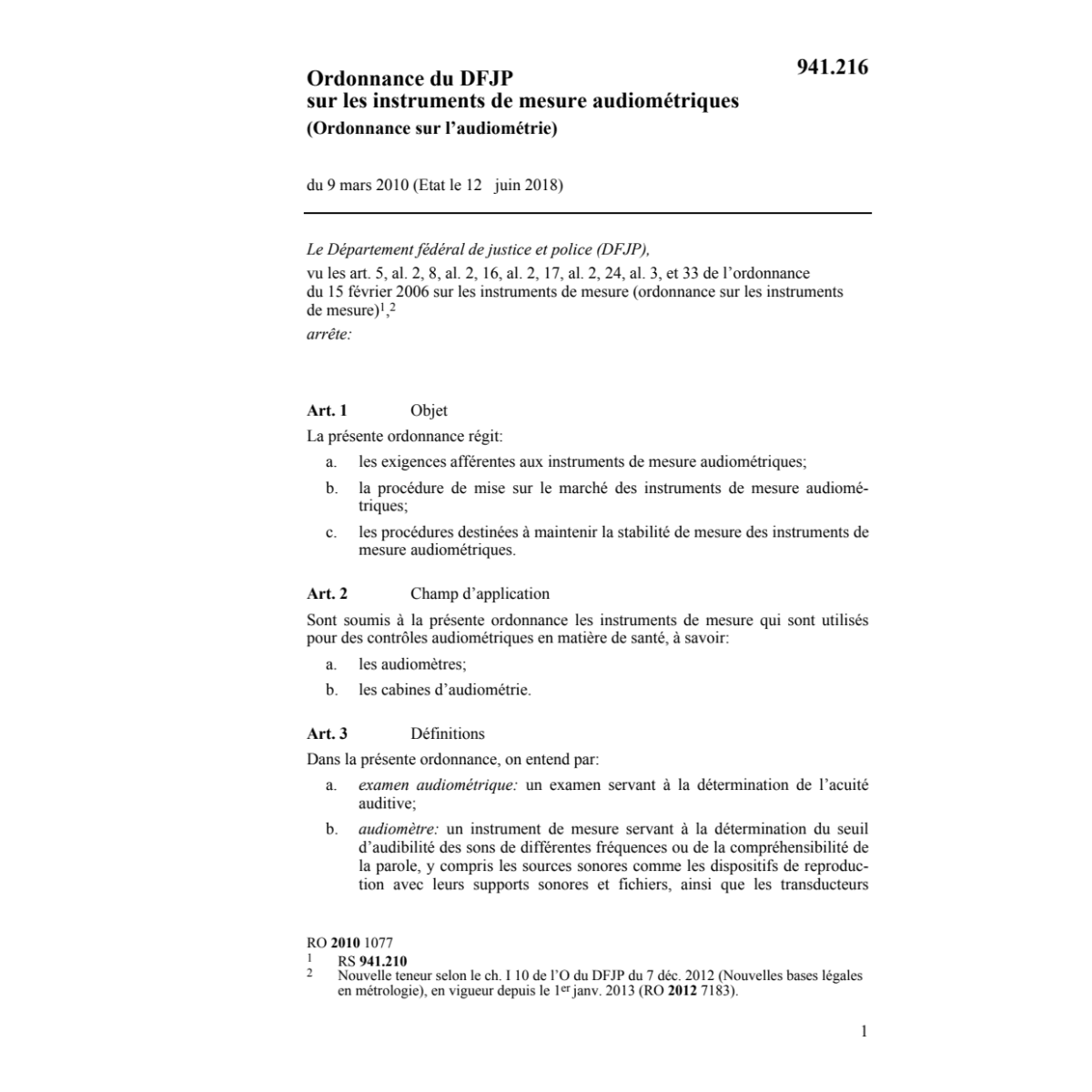 O l'audiométrie