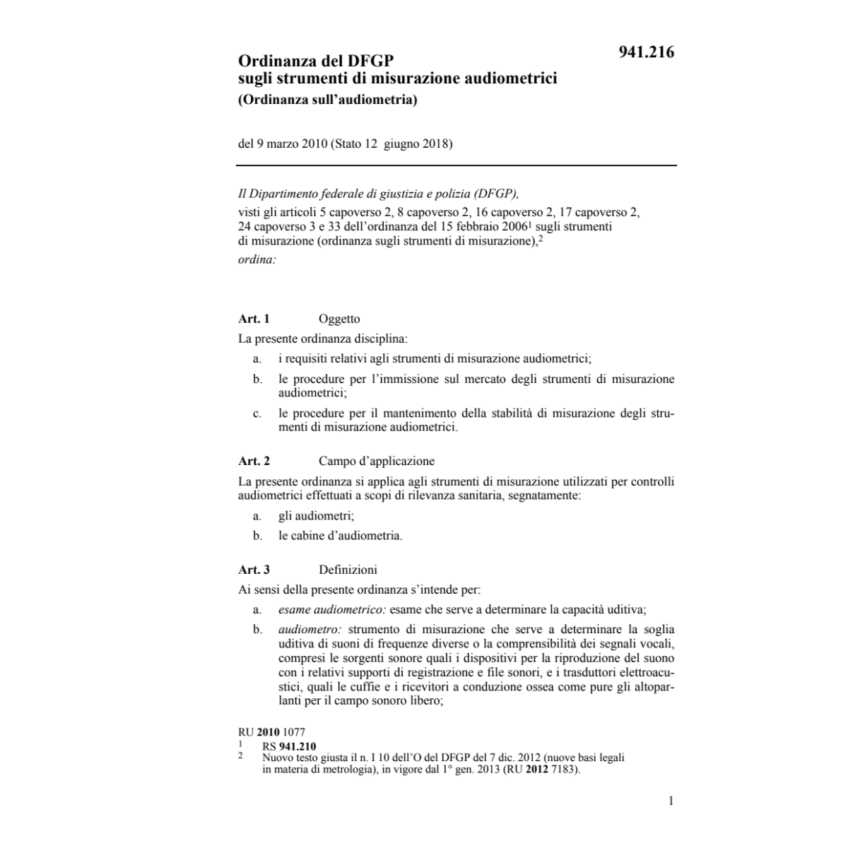 O sull'audiometria