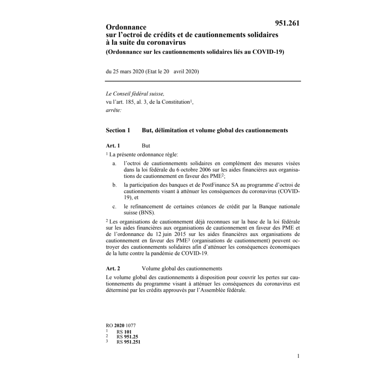 O (COVID-19) cautionnem. solidaires liƩs