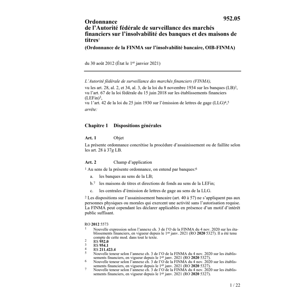 O FINMA isolvabilité bancaire,OIB-FINMA