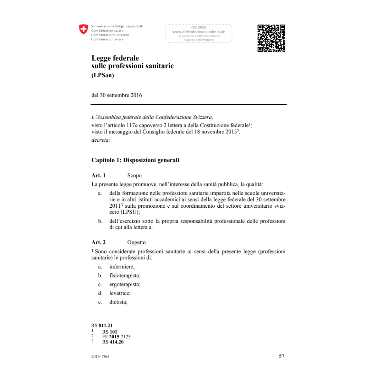 LF professioni sanitarie