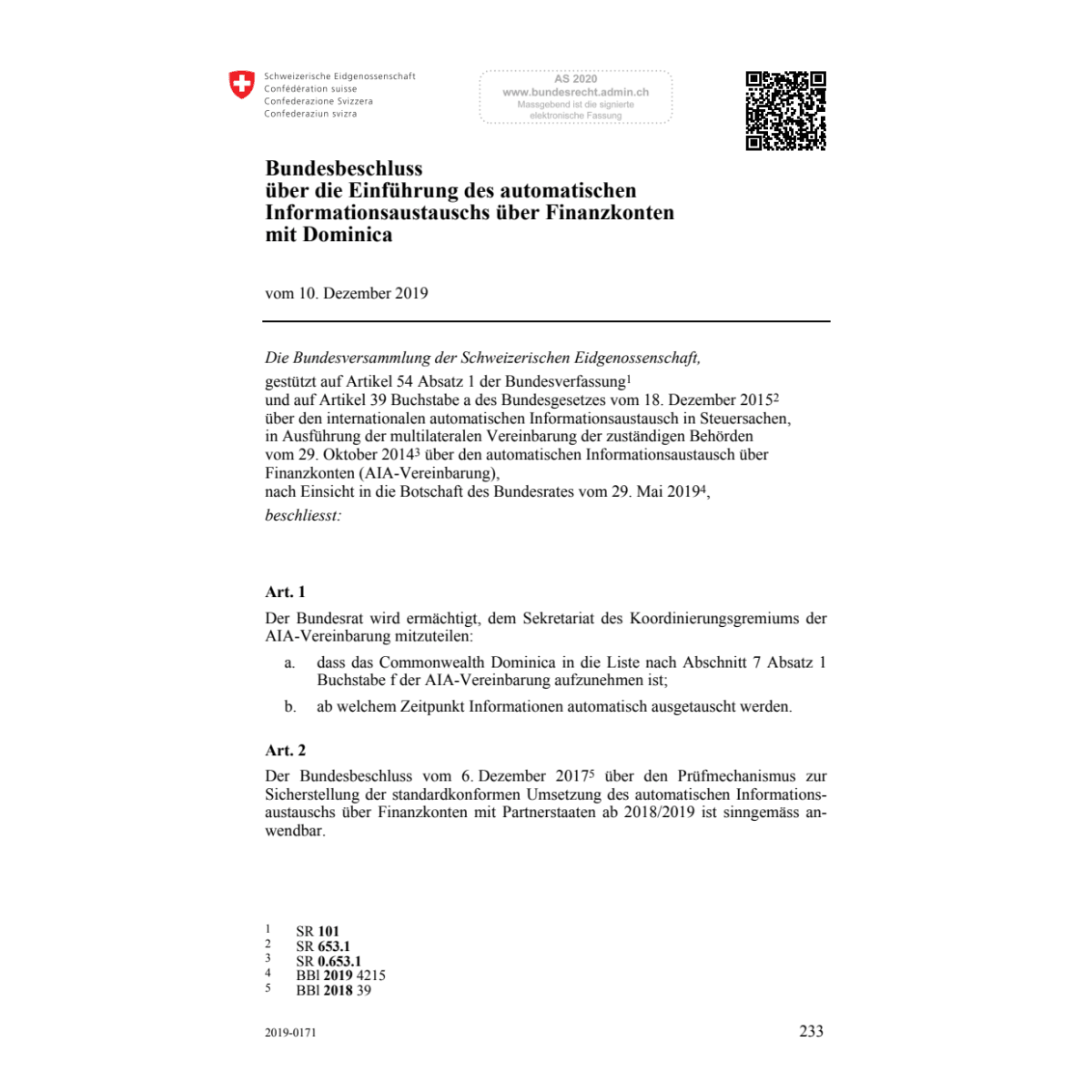BB Finanzkonten Dominica