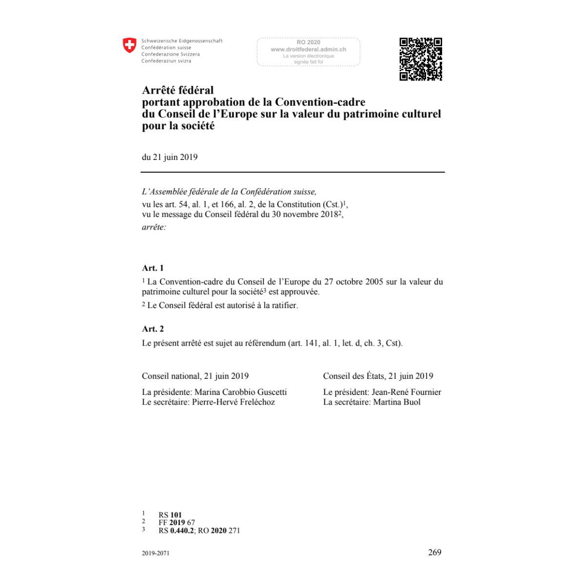 AF Convention-cadre patrimoine culturel