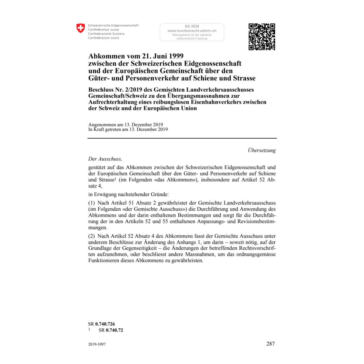 Abk. Güter- und Personenverkehr 2/2019