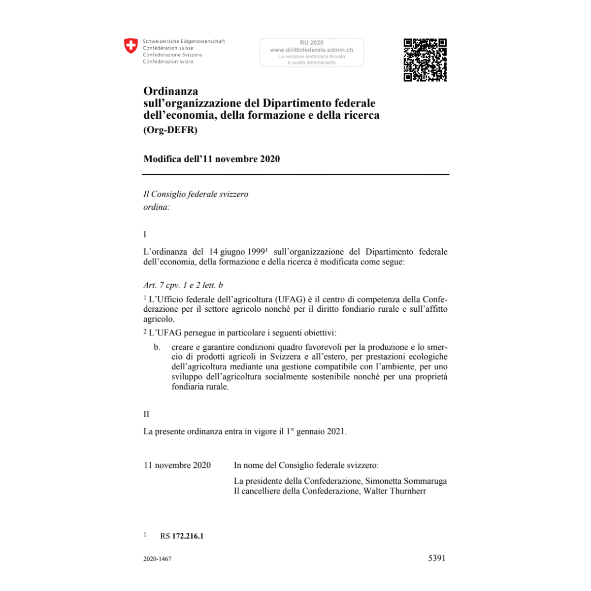 O organizzazione (Org-DEFR) Mod.11.11.20