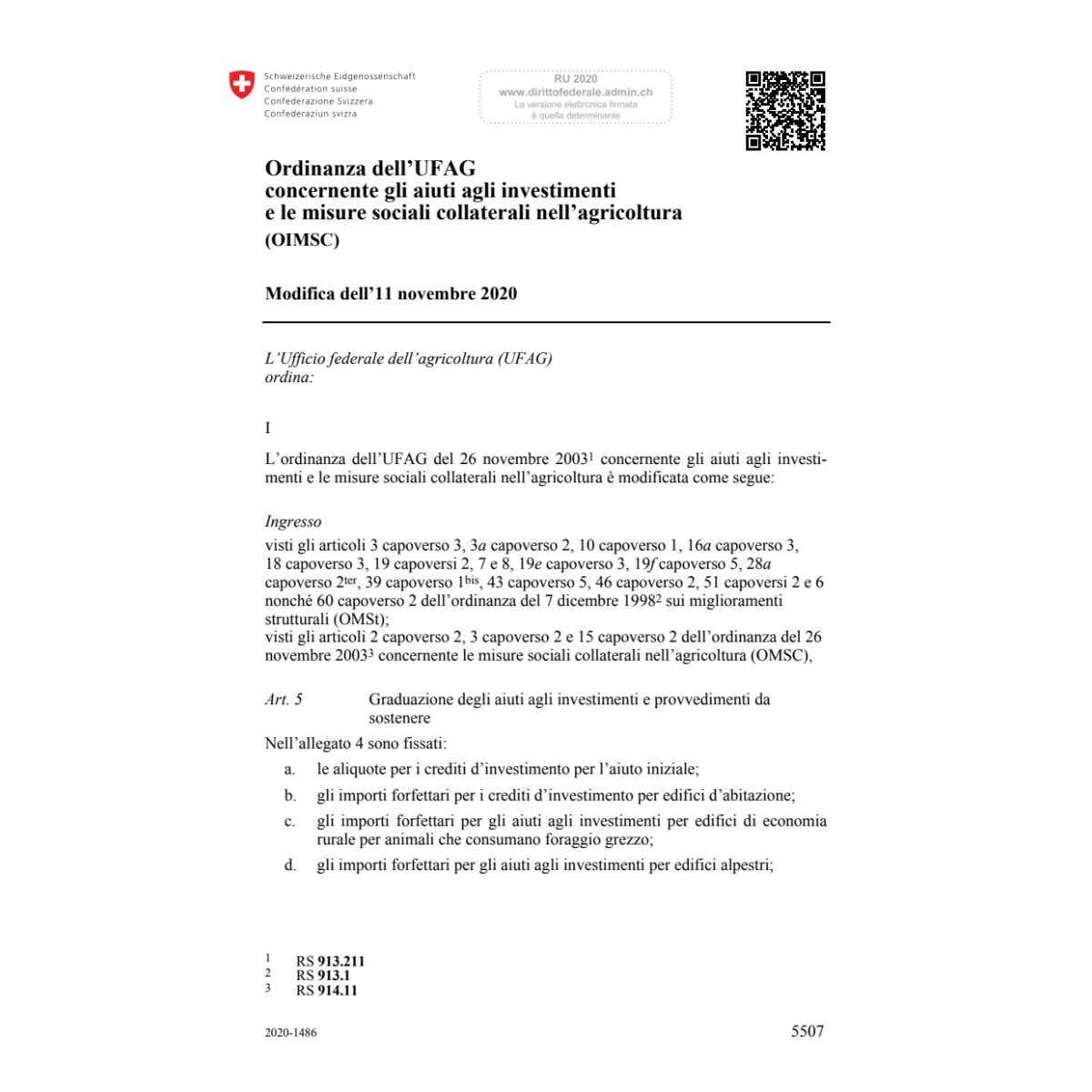 O aiuti investim. (OIMSC) Mod. 11.11.20