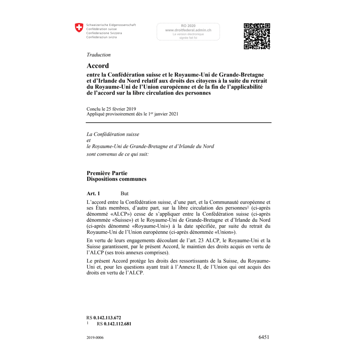 Ac. libre circulation des personnes
