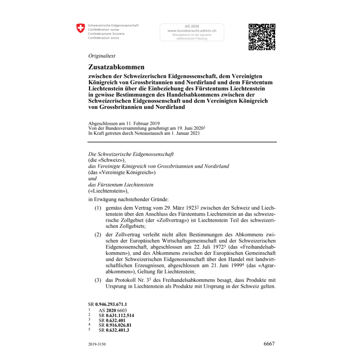 Zusatzabk. Schweiz. Eidg. Grossbritannie