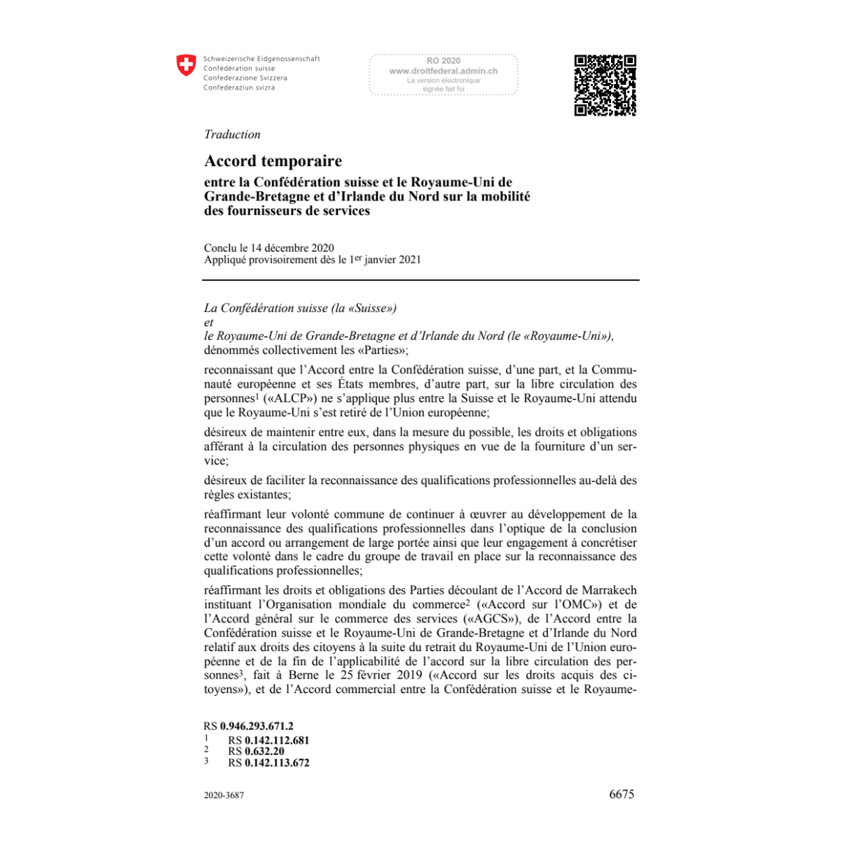 Ac. mobilité fournisseurs services