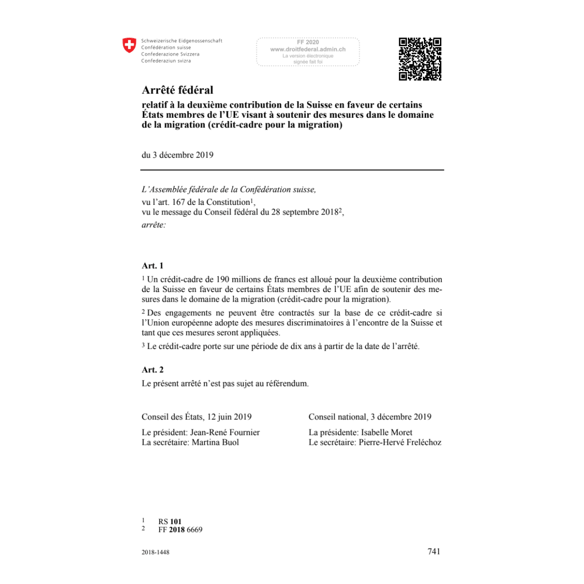 AF contribution Suisse domaine migration