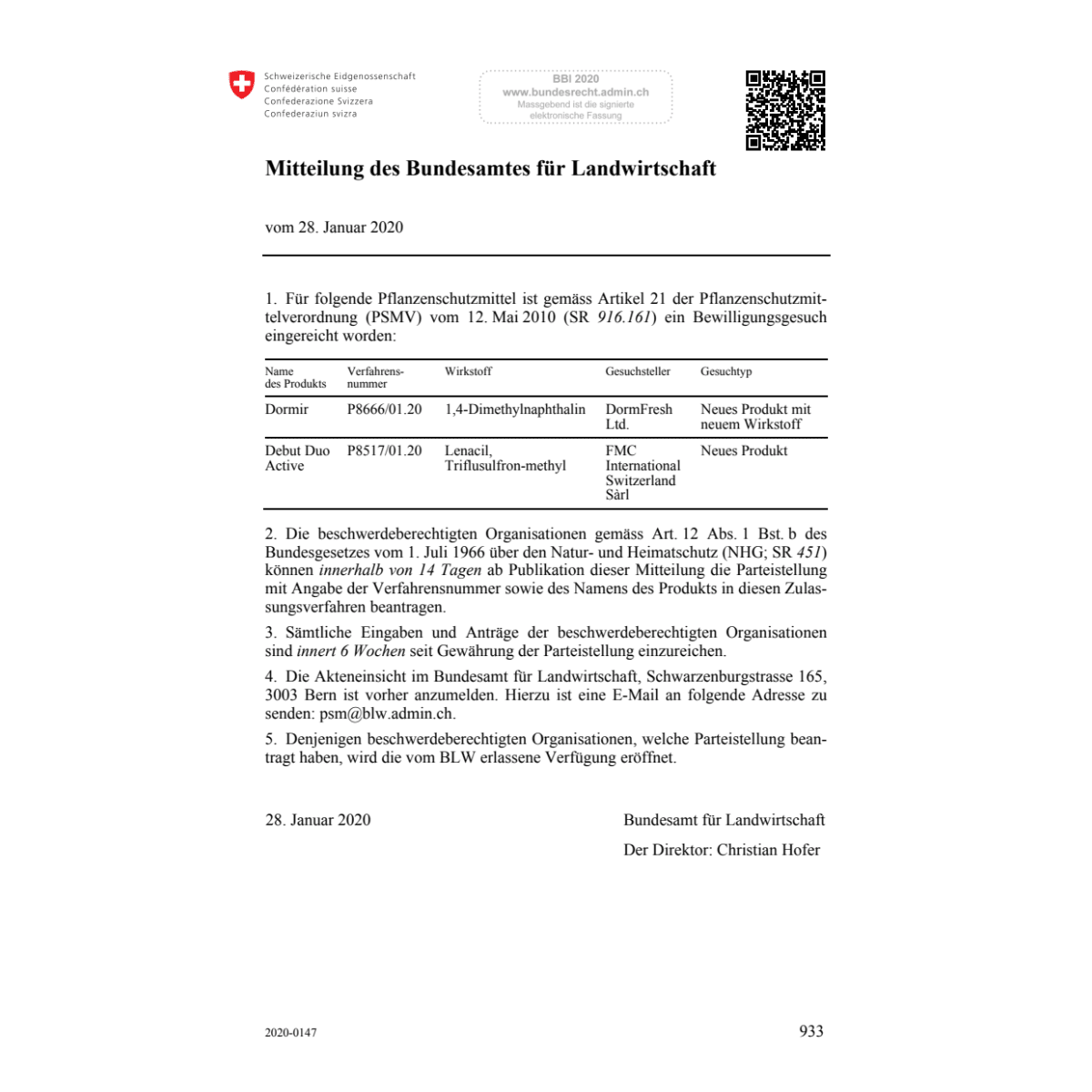 M Bundesamt Landwirtschaft