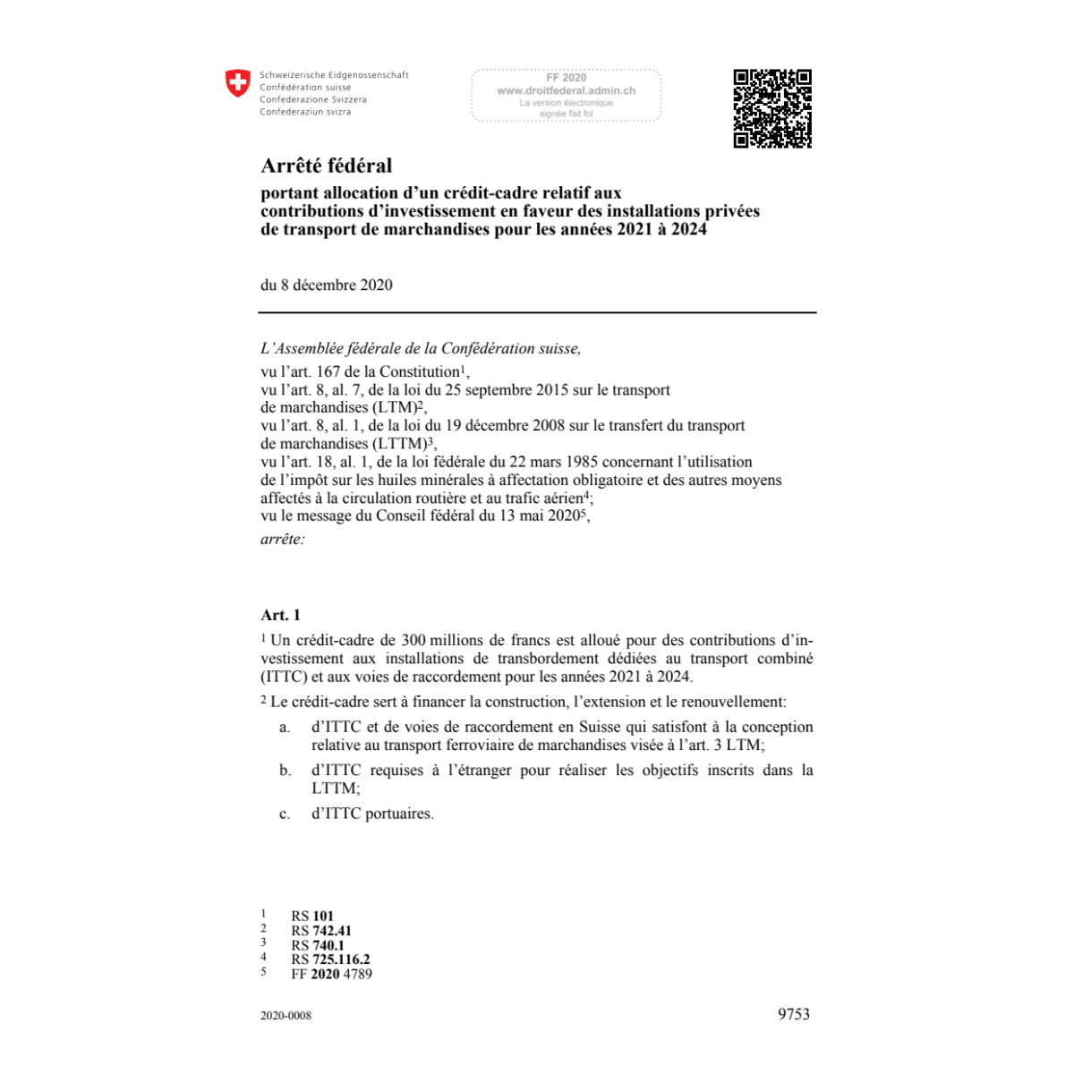 Af crédit installations privées 21-24