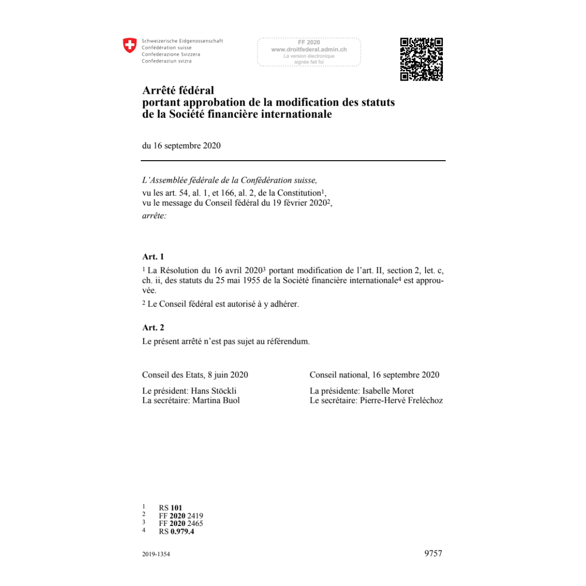 Af Société financière internationale