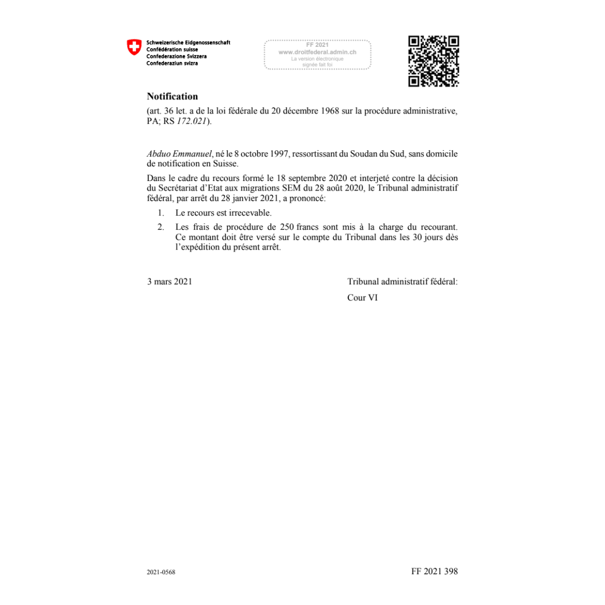 FF 2021 Nr. 30