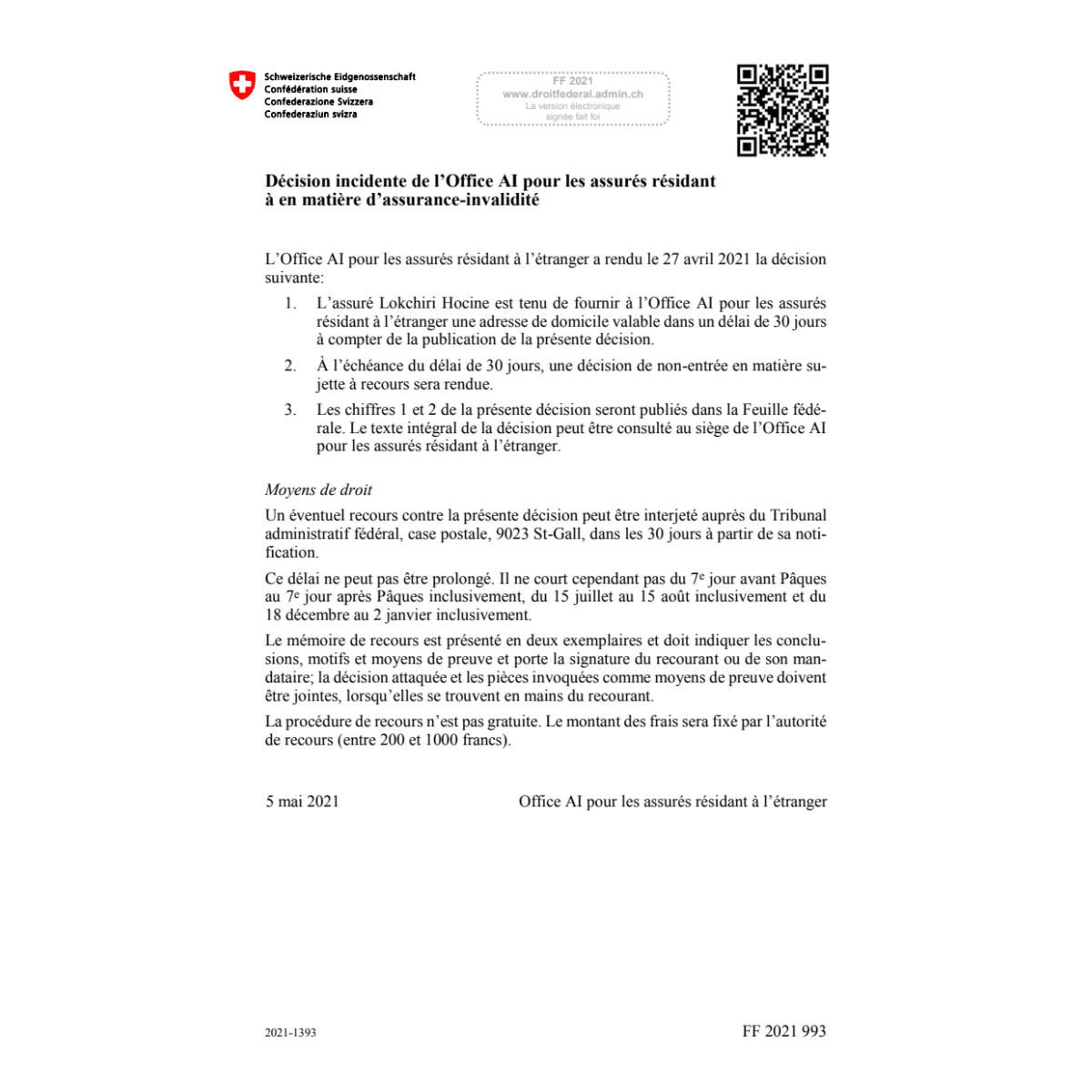 FF 2021 Nr. 73 | 2021