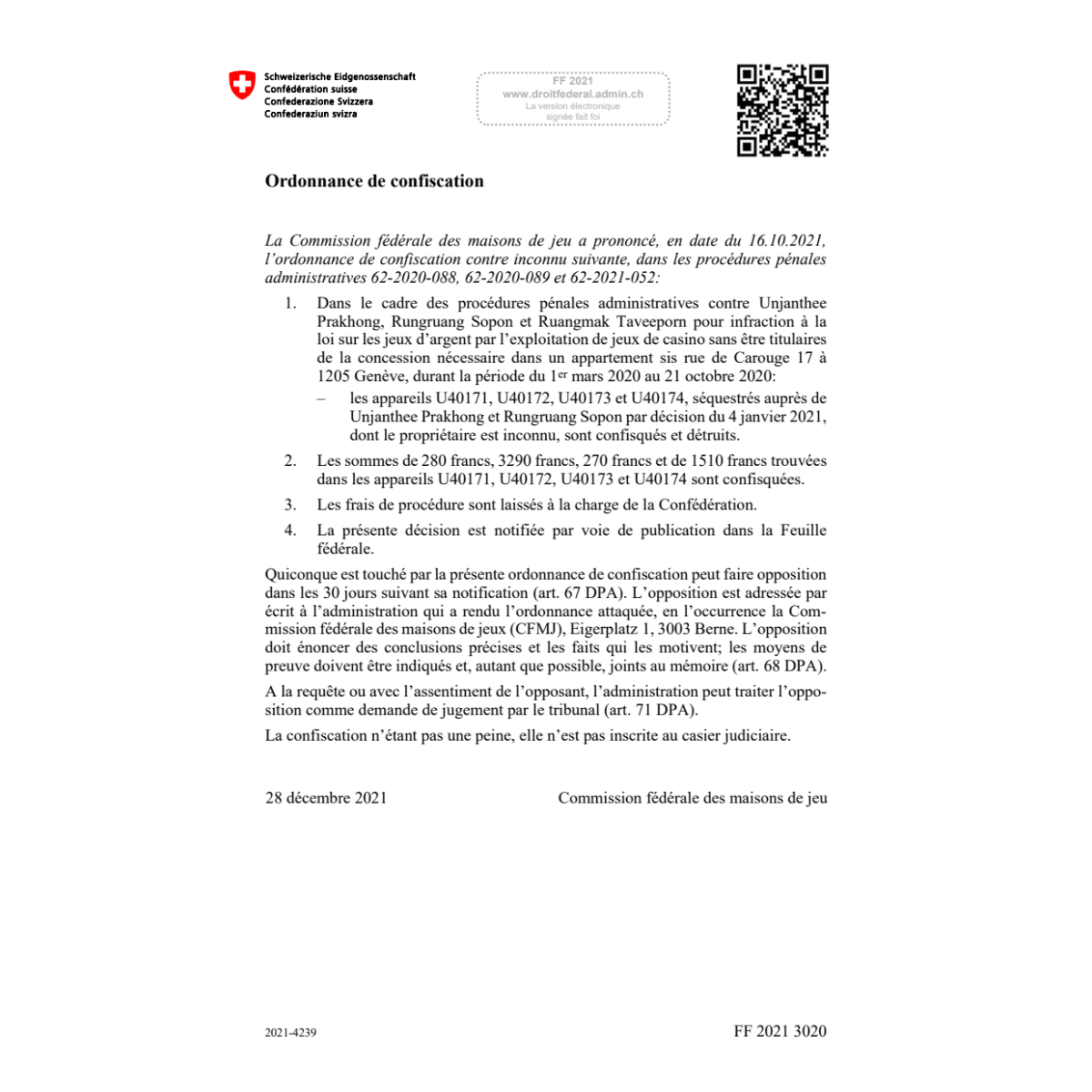 FF 2021 Nr. 238