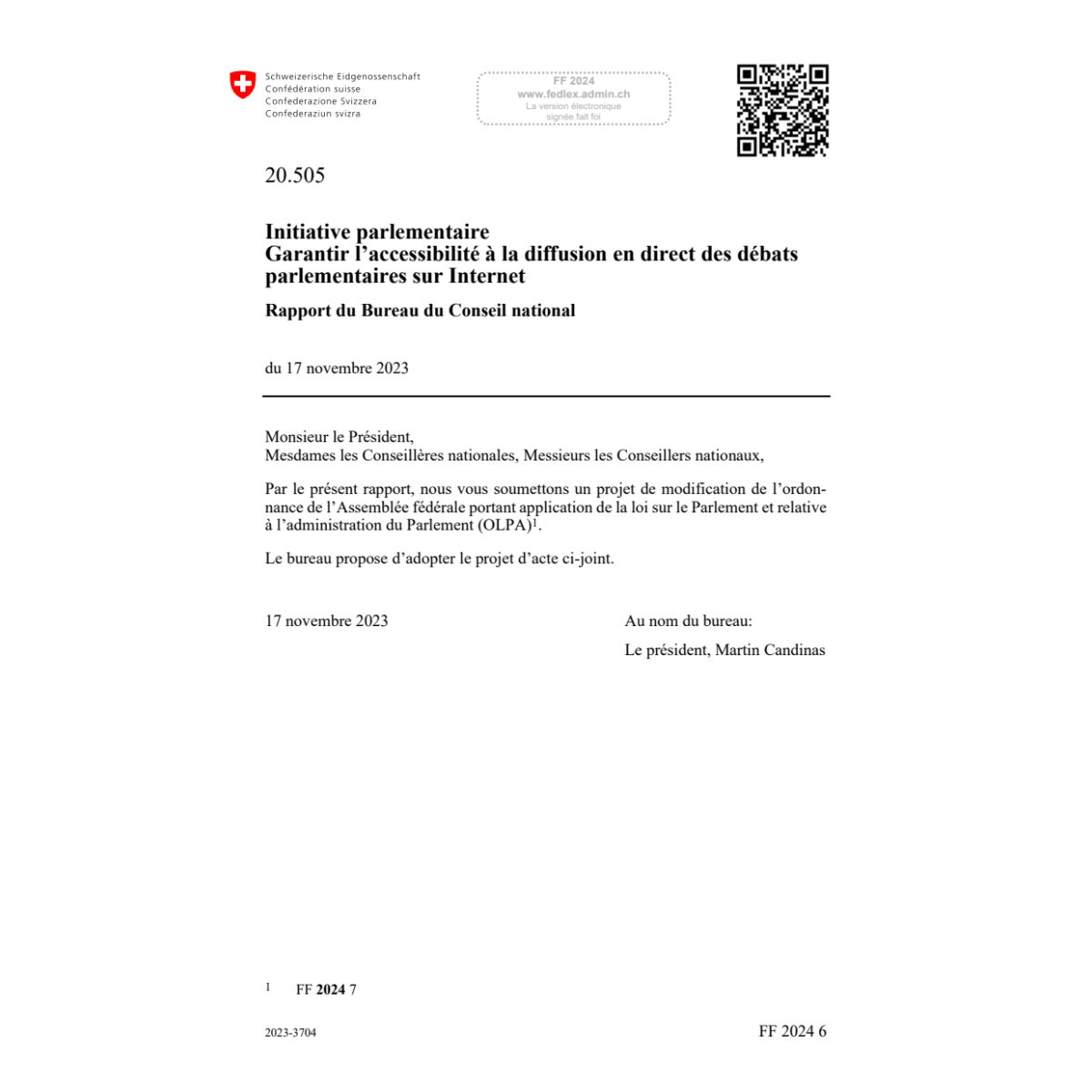 Init.parl accessibilité diffusion direct
