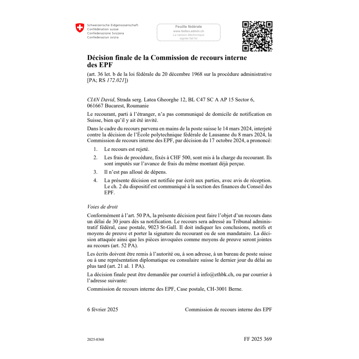 FF 2025 Nr. 25 | 2025