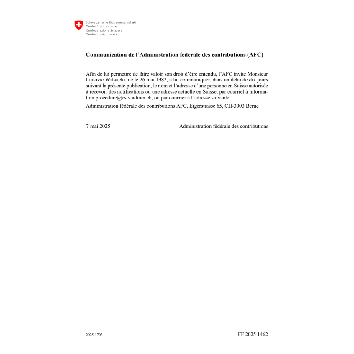FF 2025 Nr. 87