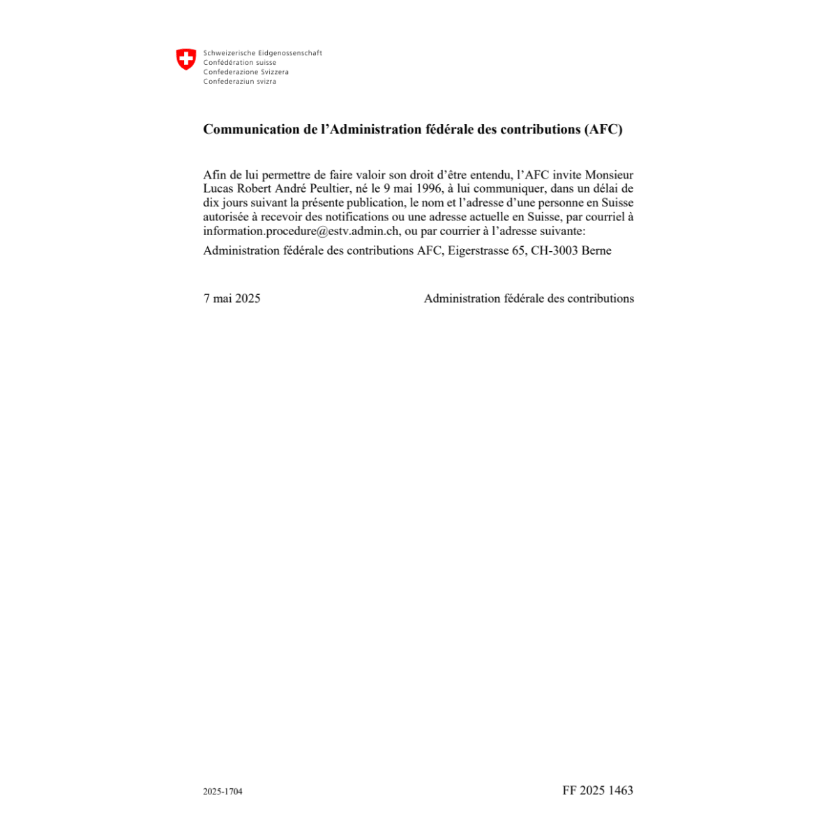 FF 2025 Nr. 87
