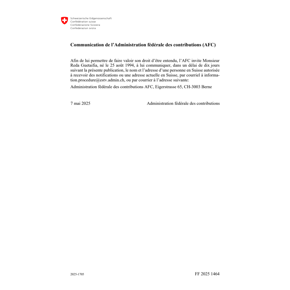 FF 2025 Nr. 87