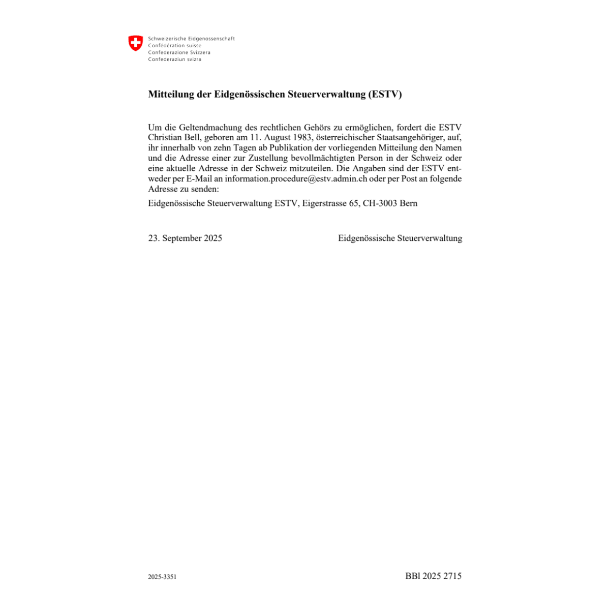 FF 2025 Nr. 182 | 2025