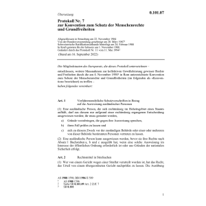Prot. Nr. 7 EMRK