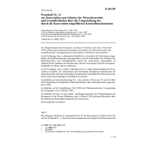 Prot. Nr. 11 EMRK (Menschenrechte)