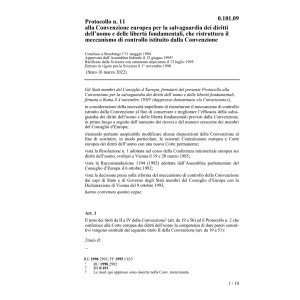 Protocollo n. 11 dei diritti dell'uomo
