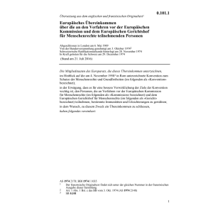 Europ. übereinkommen Menschenrechte