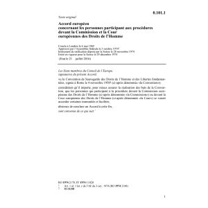 Ac. européen des droits de l'homme