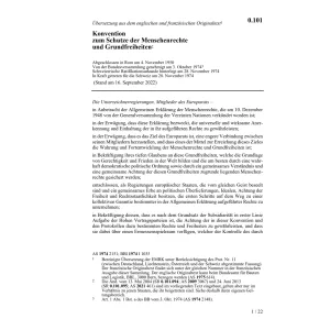 Konv. Schutz der Menschenrechte, EMRK