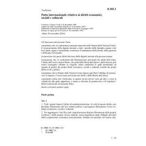 patto int.relativo diritti econom.social