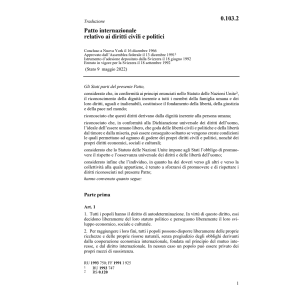 Patto internaz. diritti civili politici