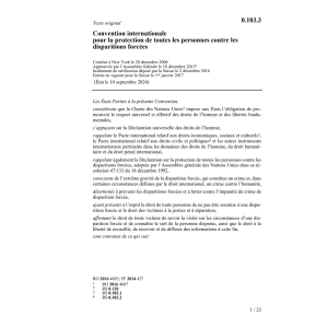 Conv. protect. pers. disparitions forc.