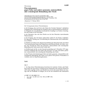 Uebereinkommen gegen Folter