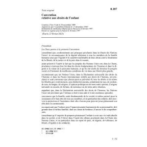 Convention droits de l'enfant