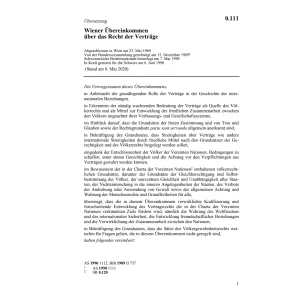 Wiener übereinkommen Recht Verträge, VRK